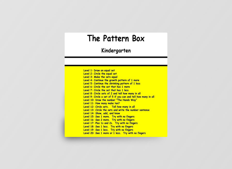 Robin Ramos Pattern Box Kindergarten – Download